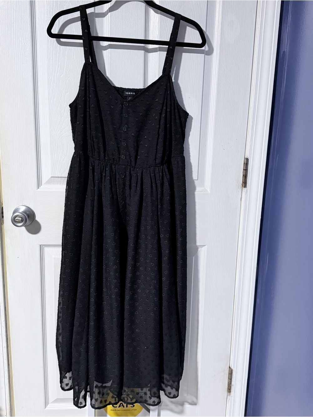 torrid Black Midi Dress with with heart detail